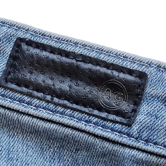 AG Adriano Goldschmied The Legging Ankle Raw Hem Distressed Skinny Jeans Size 25 - Picture 4 of 10
